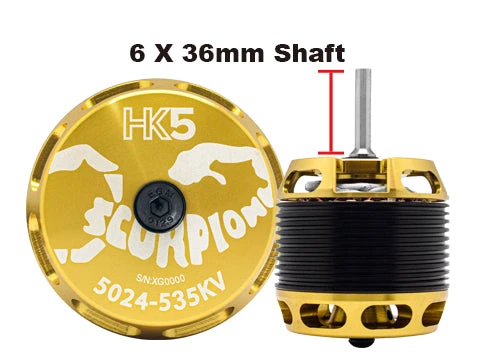 Scorpion HK5-5024-535KV (6 X 36mm Shaft)