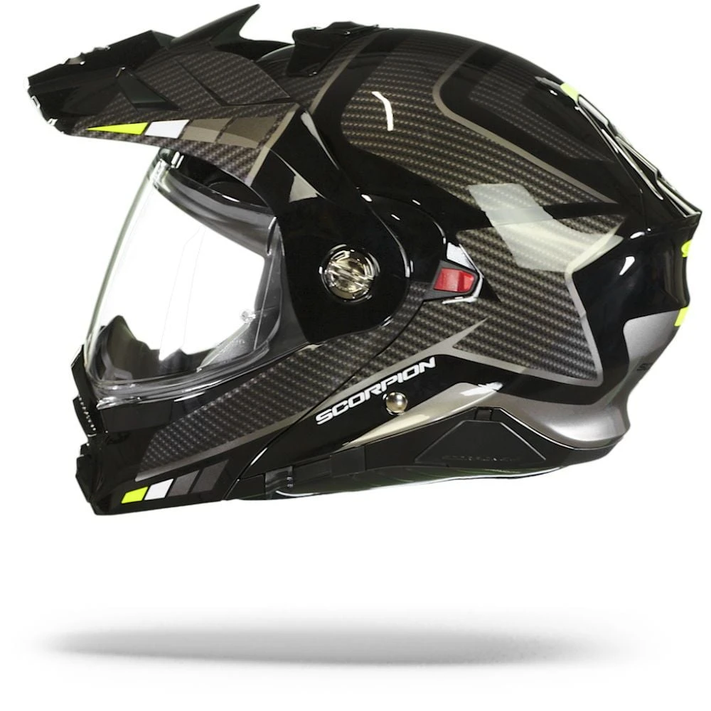 Scorpion ADX-2 Camino Black-Silver-Neon Yellow Adventure Helmet - Image 6