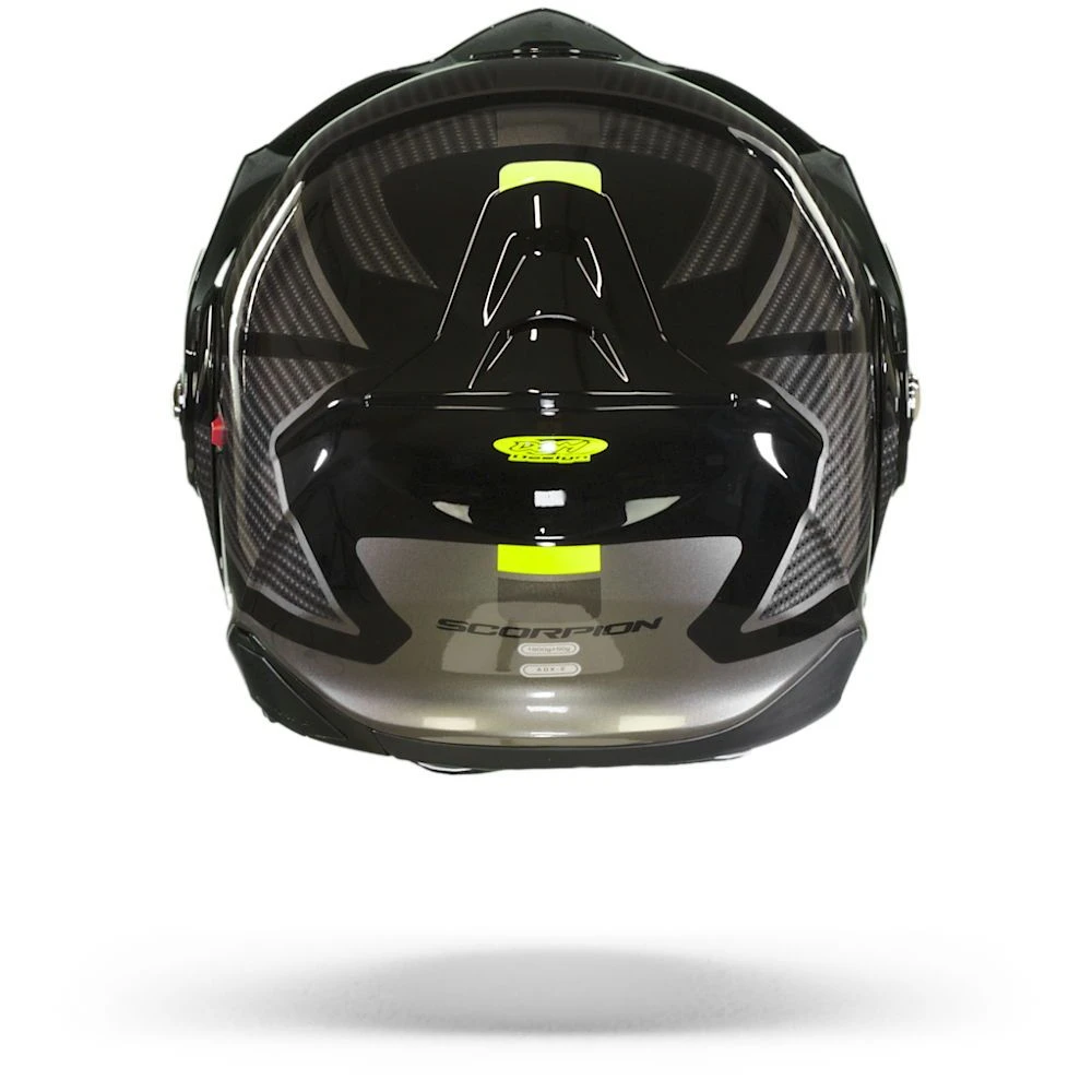Scorpion ADX-2 Camino Black-Silver-Neon Yellow Adventure Helmet - Image 5
