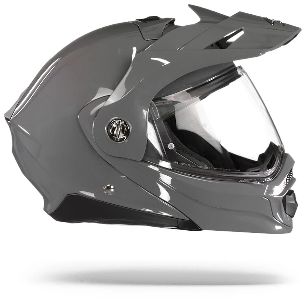 Scorpion ADX-2 Solid Cement Grey Adventure Helmet - Image 4