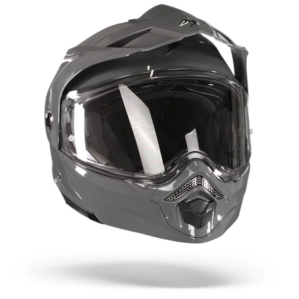 Scorpion ADX-2 Solid Cement Grey Adventure Helmet - Image 3