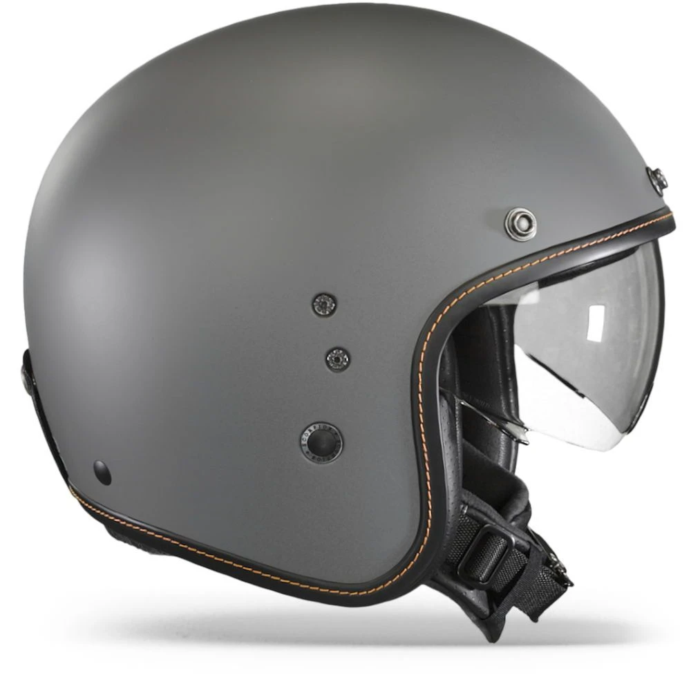 Scorpion Belfast Evo Matt Cement Grey Jet Helmet - Image 4