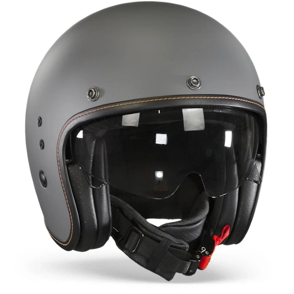 Scorpion Belfast Evo Matt Cement Grey Jet Helmet - Image 3