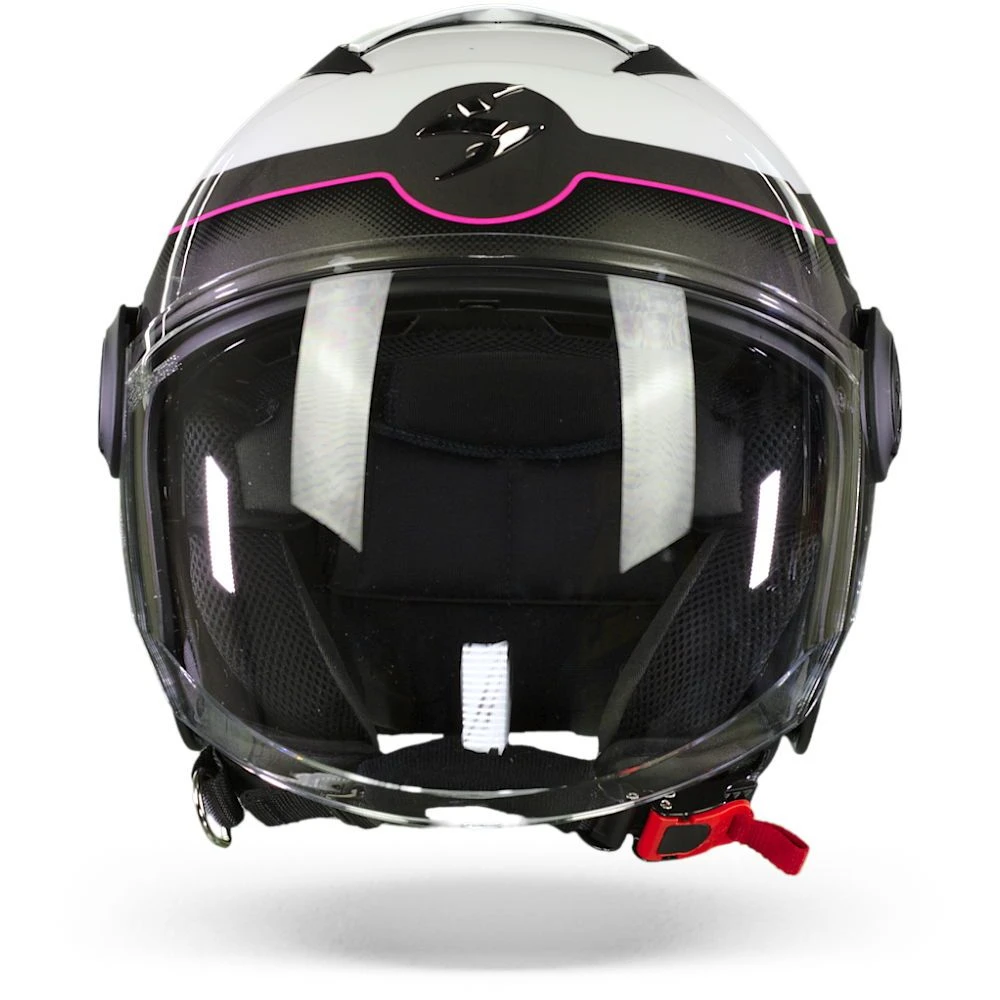 Scorpion EXO-City Roll Pearl White-Pink Jet Helmet - Image 2