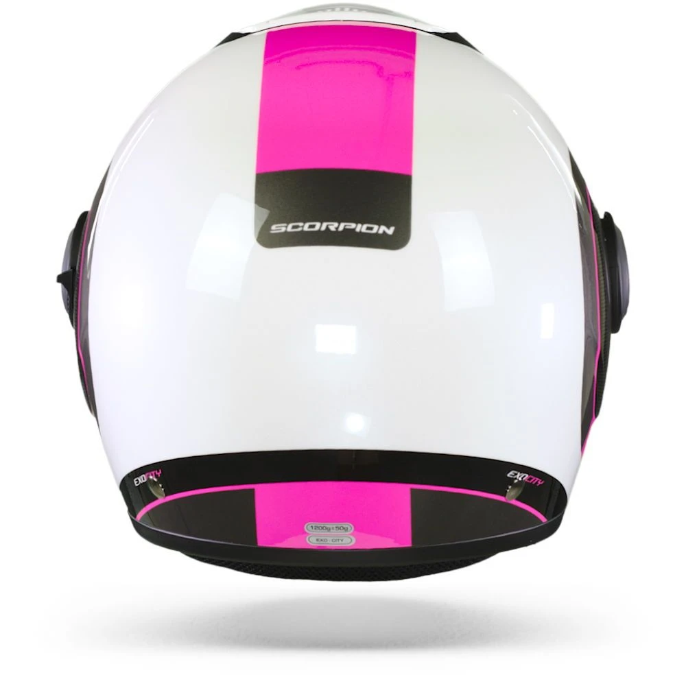Scorpion EXO-City Roll Pearl White-Pink Jet Helmet - Image 5