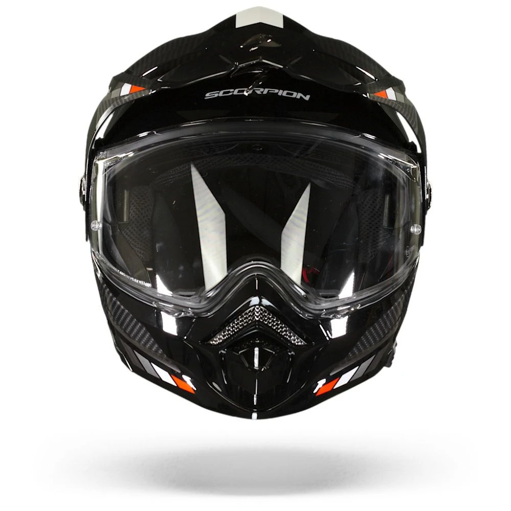 Scorpion ADX-2 Camino Black-Silver-Red Adventure Helmet - Image 2