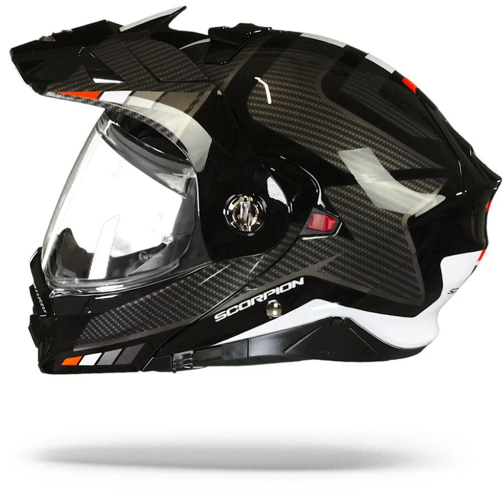 Scorpion ADX-2 Camino Black-Silver-Red Adventure Helmet - Image 6