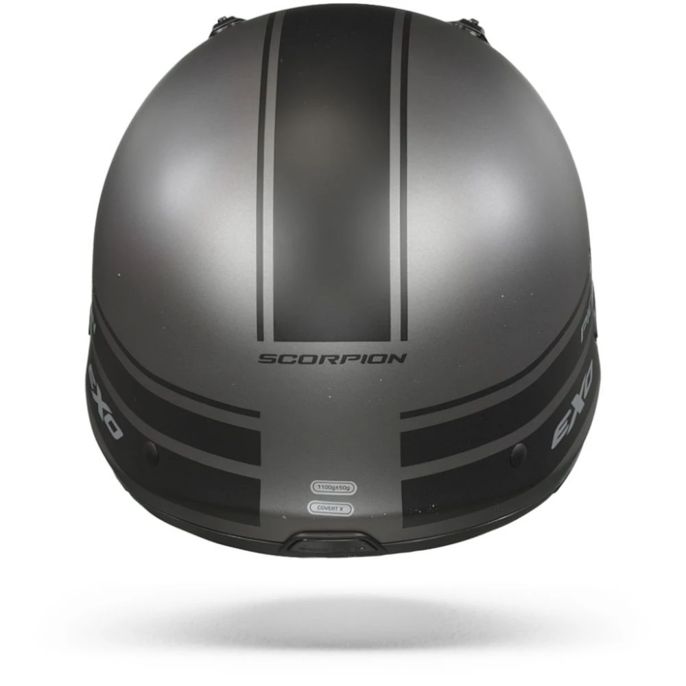 Scorpion Covert-X Tussle Matt Silver-Black Jet Helmet - Image 5