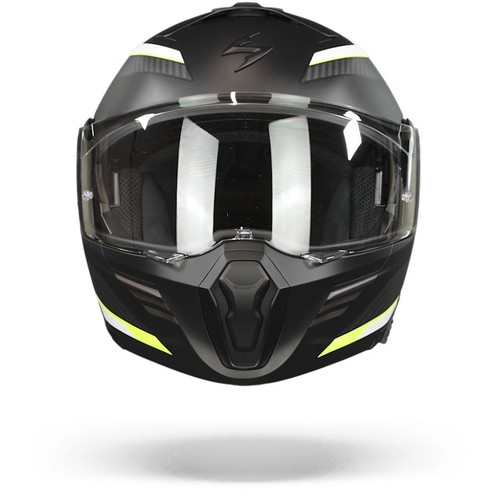 Scorpion EXO-930 Navig Matt Black-Neon Yellow Modular Helmet - Image 2