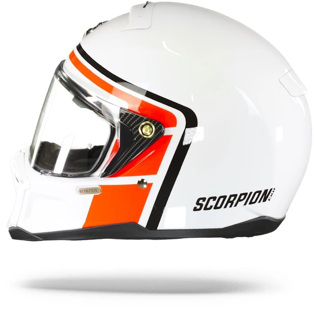 Scorpion EXO-HX1 Nostalgia White-Red-Black Full Face Helmet - Image 6