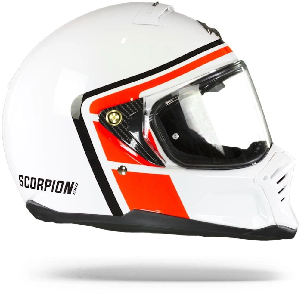 Scorpion EXO-HX1 Nostalgia White-Red-Black Full Face Helmet - Image 4