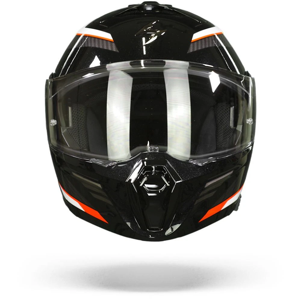 Scorpion EXO-930 Navig Metal Black-Red Modular Helmet - Image 2