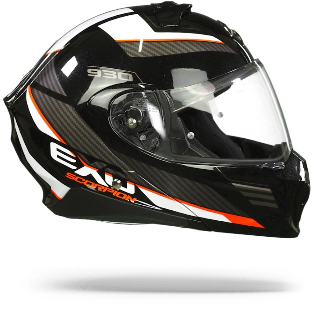 Scorpion EXO-930 Navig Metal Black-Red Modular Helmet - Image 4