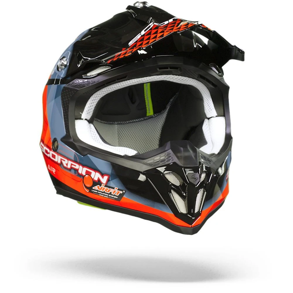 Scorpion VX-16 Air Gem Black-Red Offroad Helmet - Image 3