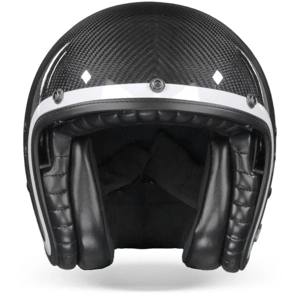 Scorpion Belfast Carbon Lofty White Jet Helmet - Image 2