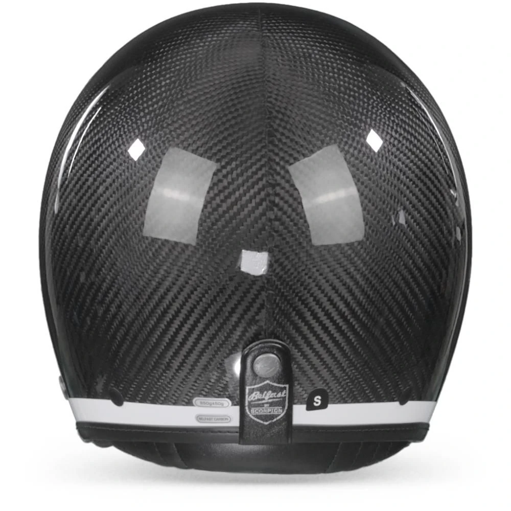 Scorpion Belfast Carbon Lofty White Jet Helmet - Image 5