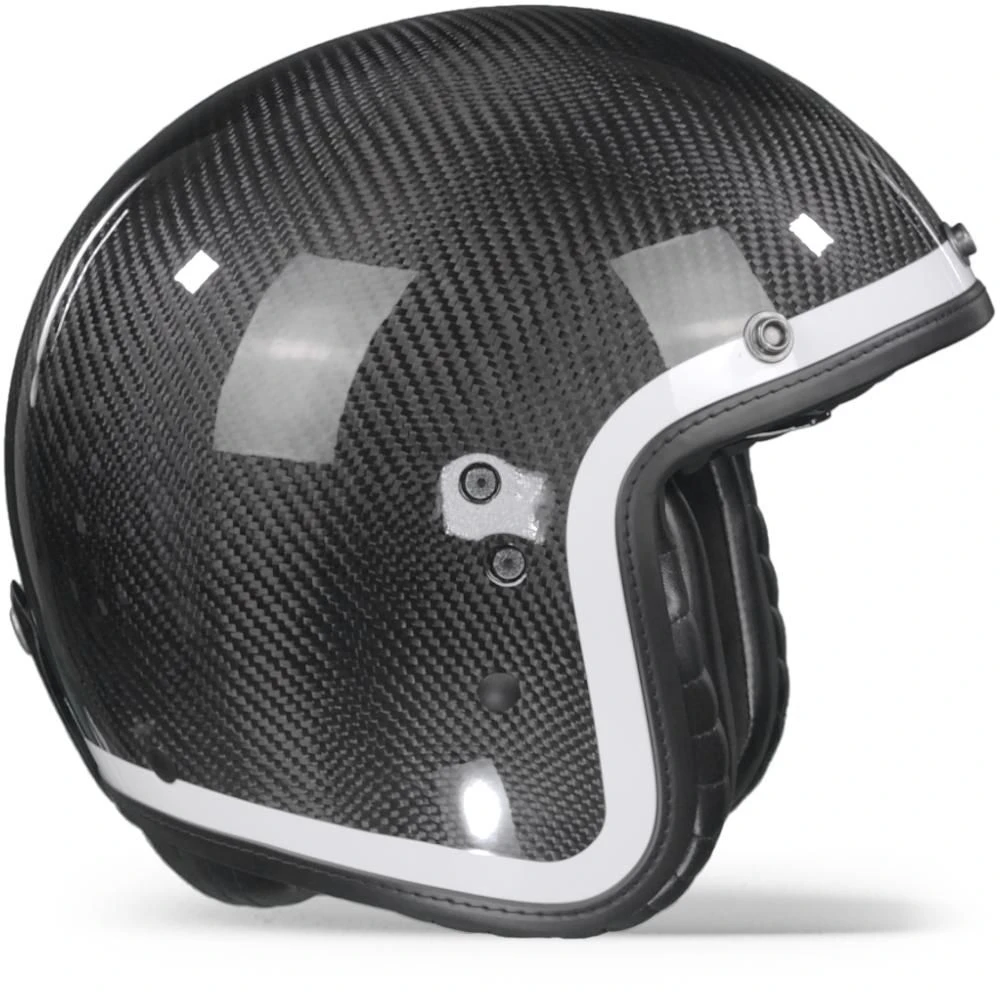 Scorpion Belfast Carbon Lofty White Jet Helmet - Image 4