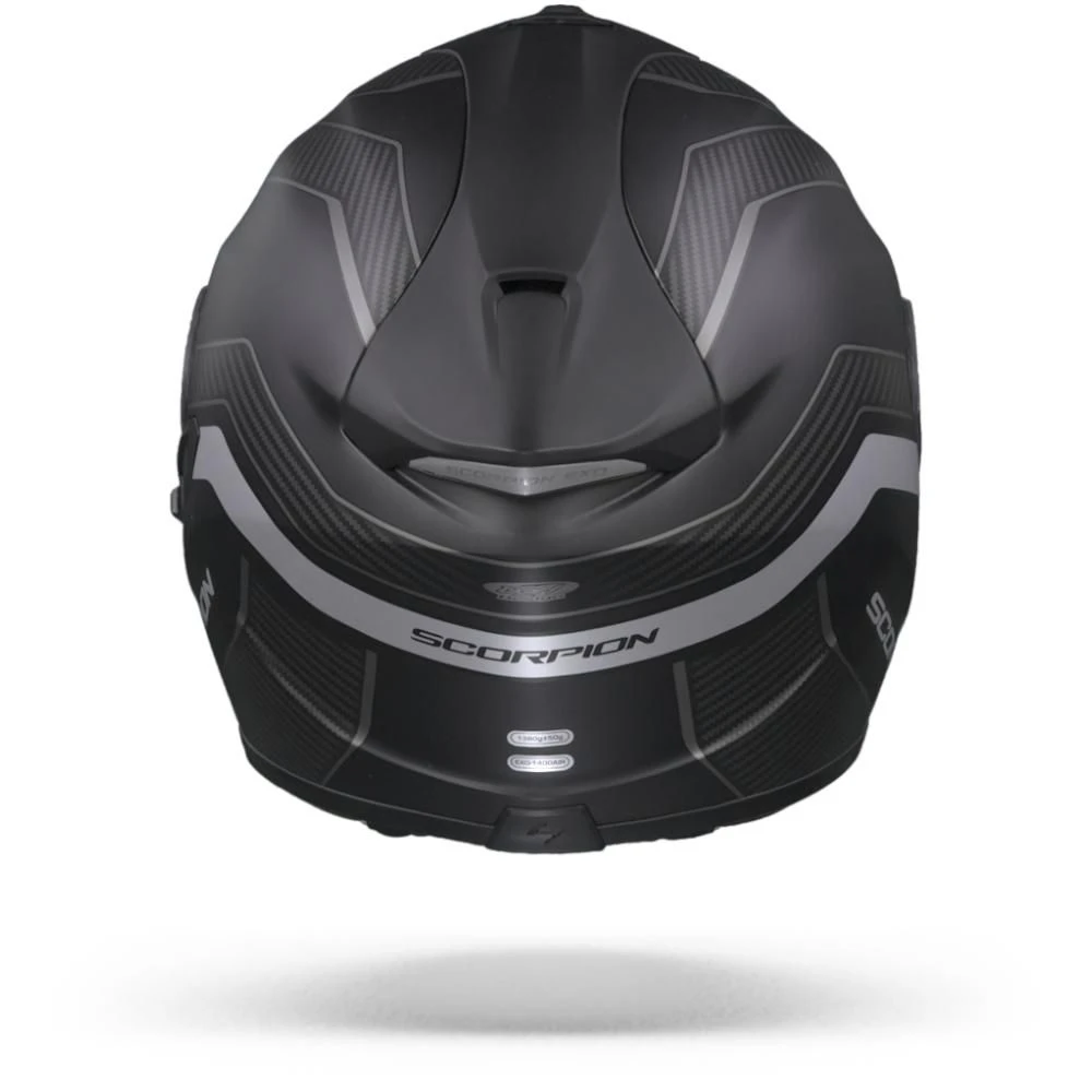 Scorpion EXO-1400 Air Fortuna Matt Black Silver Full Face Helmet - Image 6
