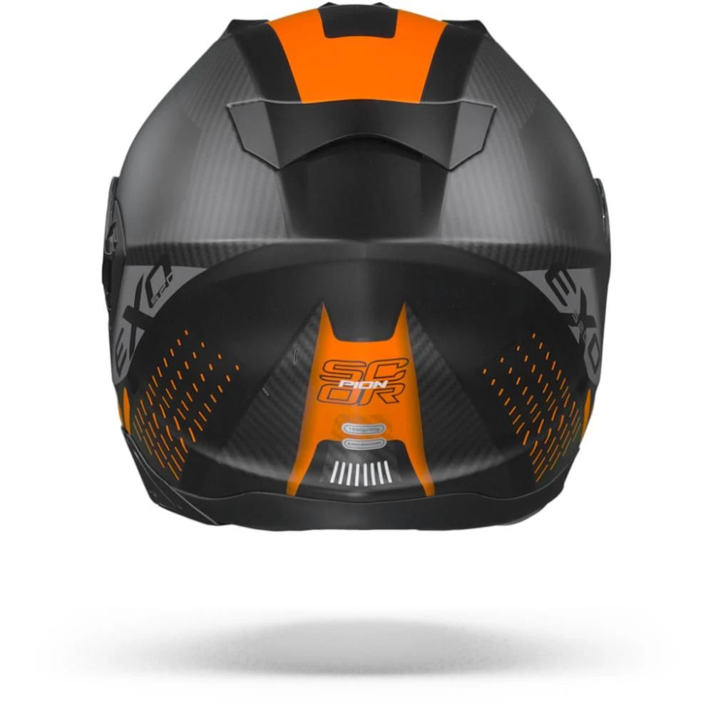 Scorpion EXO-520 Air Laten Matt Black Orange Full Face Helmet - Image 5