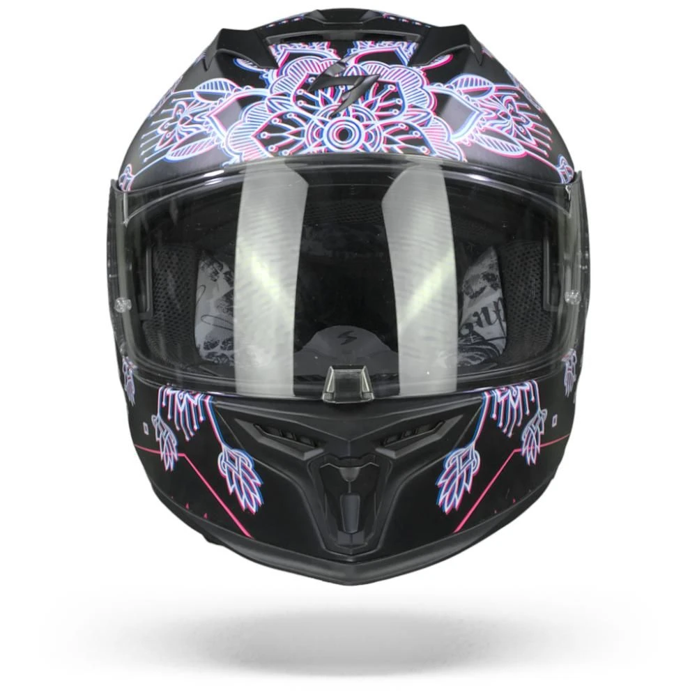 Scorpion EXO-520 Air Tina Matt Black Silver Full Face Helmet - Image 2