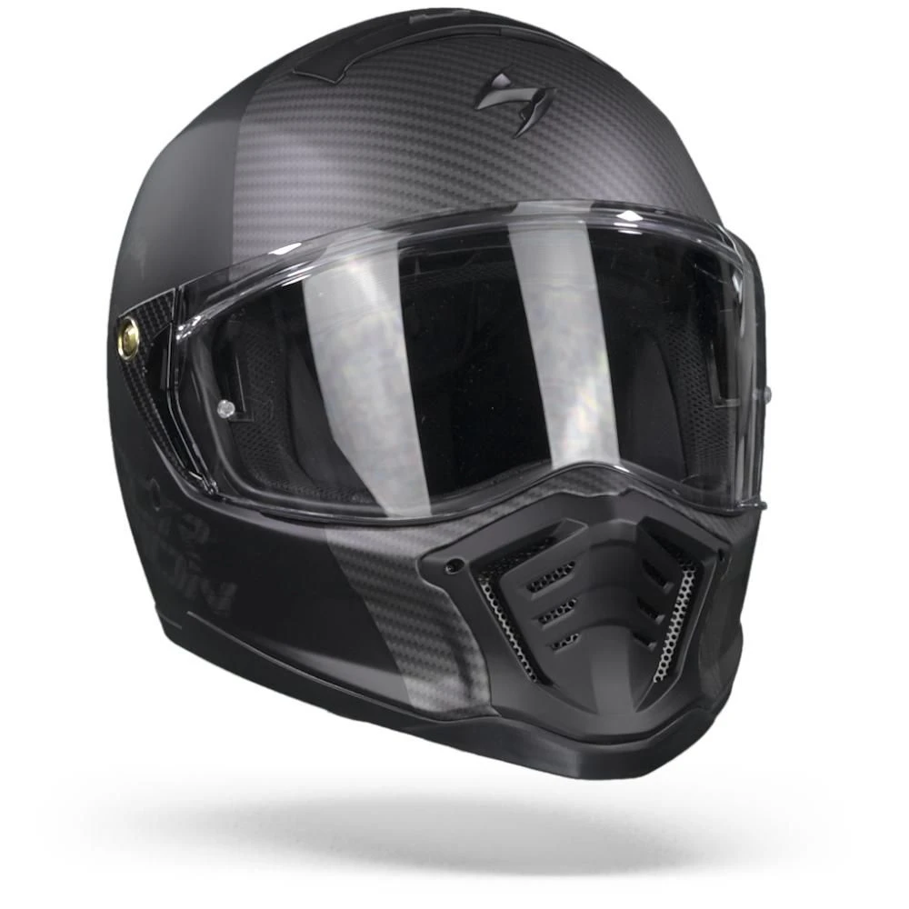 Scorpion EXO-HX1 Hostium Matt Black Silver Full Face Helmet - Image 3