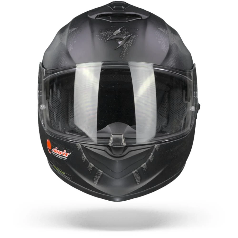 Scorpion EXO-1400 Air Asio Matt Black Silver Full Face Helmet - Image 3