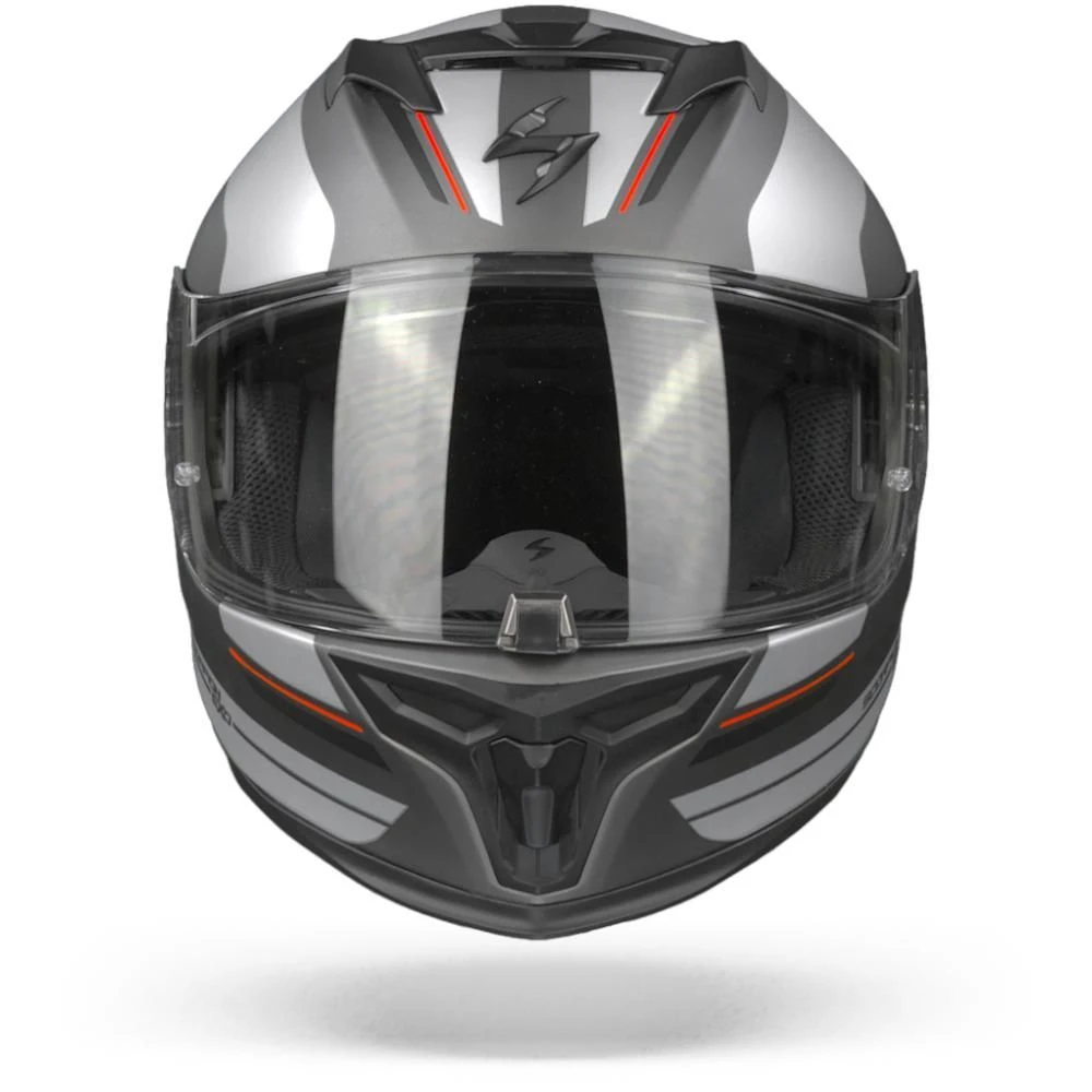 Scorpion EXO-520 Air Lemans Matt Silver Red Full Face Helmet - Image 3
