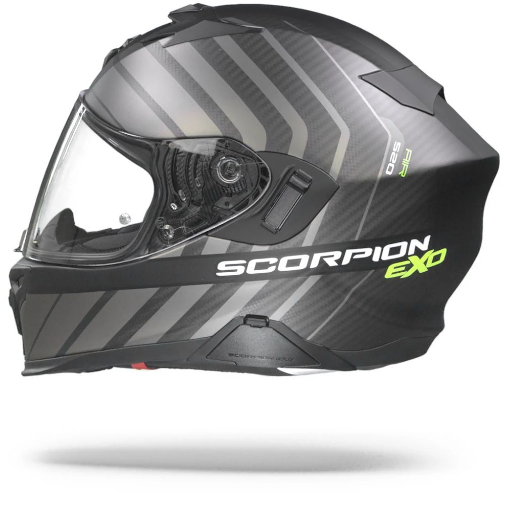 Scorpion EXO-520 Air Shade Matt Black Neon Yellow Full Face Helmet - Image 6