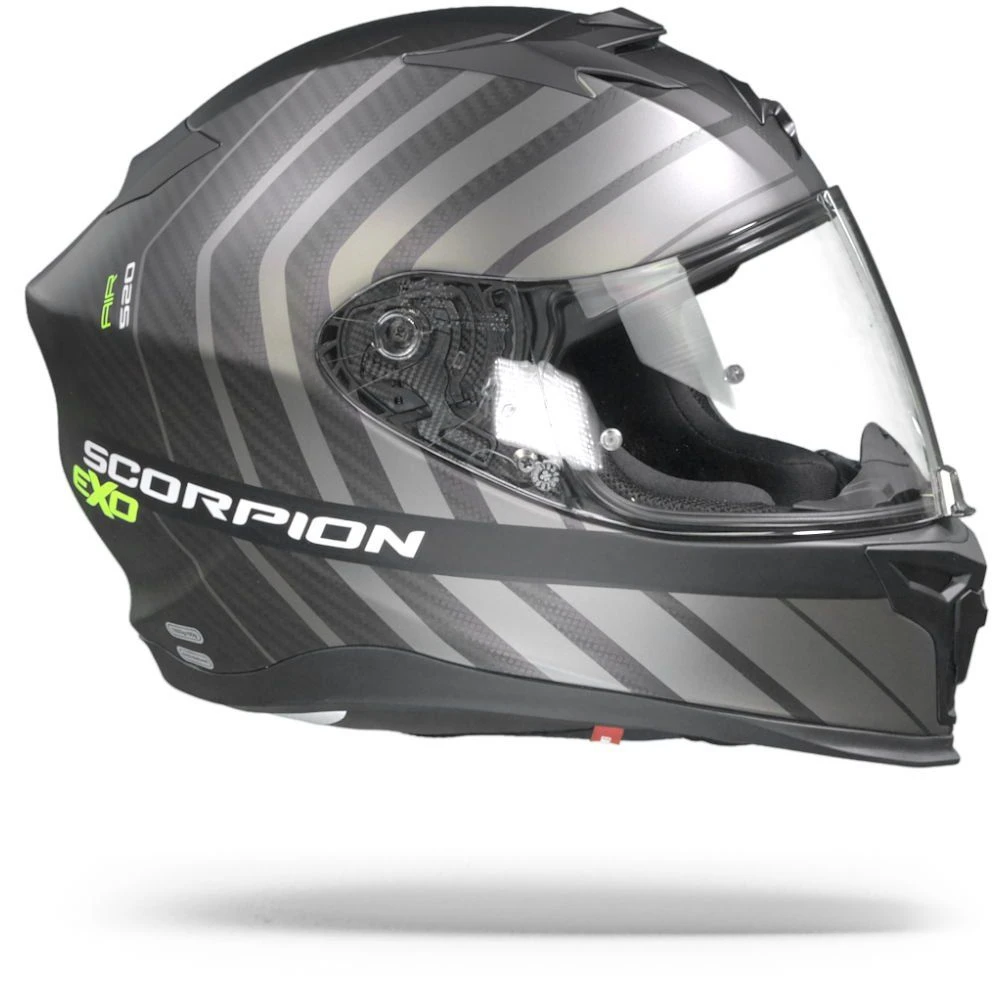 Scorpion EXO-520 Air Shade Matt Black Neon Yellow Full Face Helmet - Image 4
