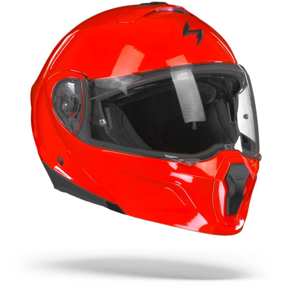 Scorpion EXO-930 Solid Neon Red Modular Helmet - Image 6