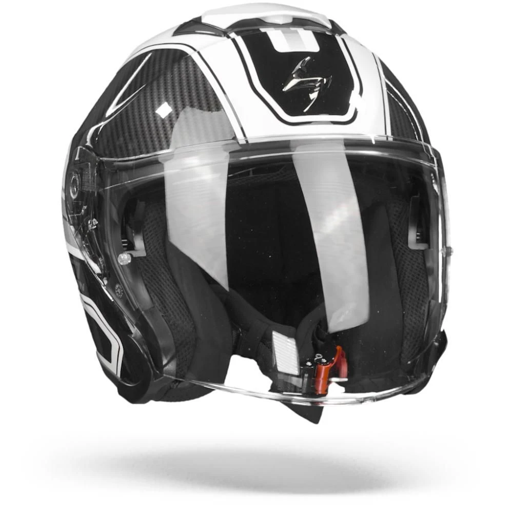 Scorpion EXO-S1 Cross-Ville White Black Silver Jet Helmet - Image 4