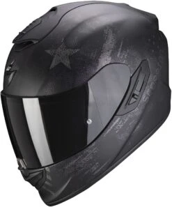 Scorpion EXO-1400 Air Asio Matt Black Silver Full Face Helmet
