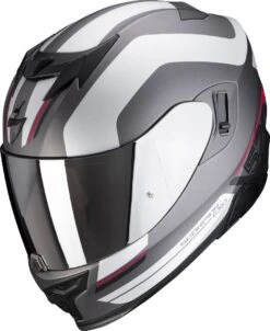 Scorpion EXO-520 Air Lemans Matt Silver Red Full Face Helmet