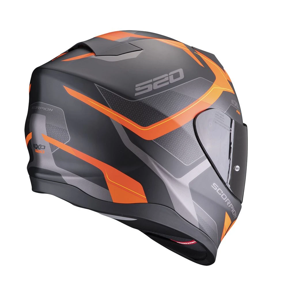 Scorpion Exo-520 Evo Air Elan Matt Black-Orange - Image 3