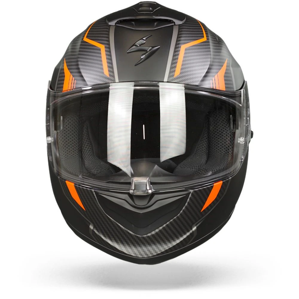Scorpion EXO-1400 Air Fortuna Matt Black-Orange Full Face Helmet - Image 2