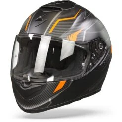 Scorpion EXO-1400 Air Fortuna Matt Black-Orange Full Face Helmet