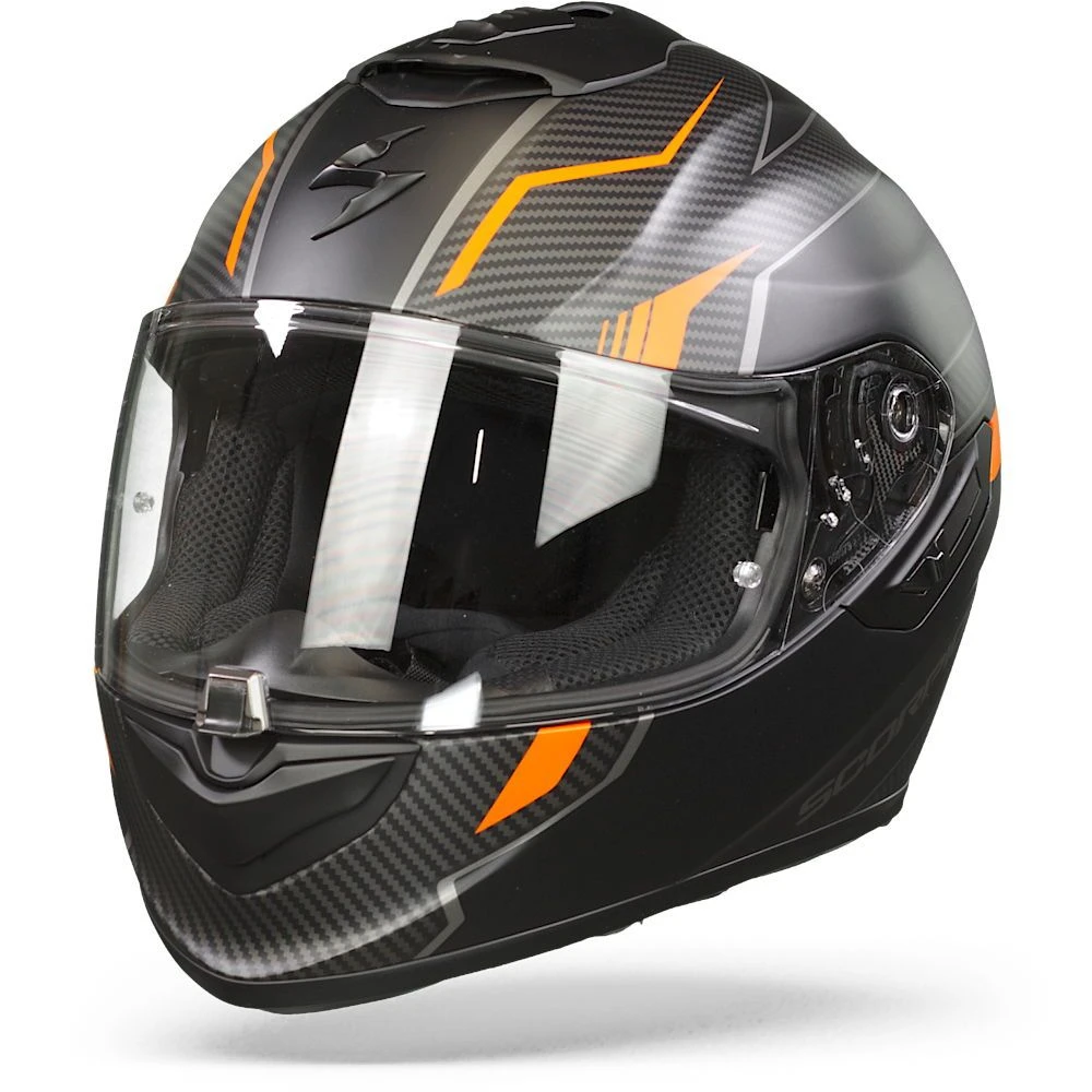 Scorpion EXO-1400 Air Fortuna Matt Black-Orange Full Face Helmet