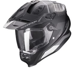 Scorpion ADF-9000 Air Desert Matt Black-Silver Adventure Helmet