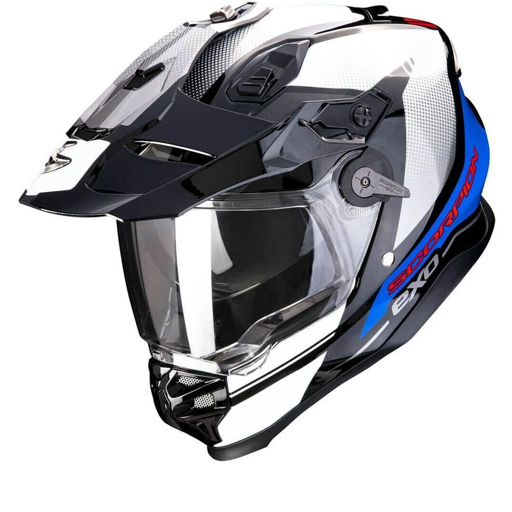 Scorpion ADF-9000 Air Trail Black-Blue-White Adventure Helmet
