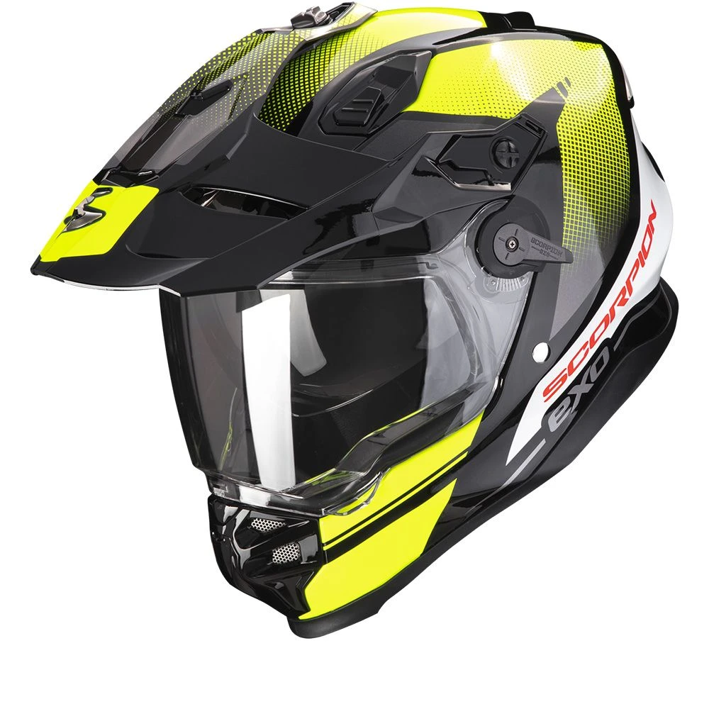 Scorpion ADF-9000 Air Trail Black Neon Yellow Adventure Helmet