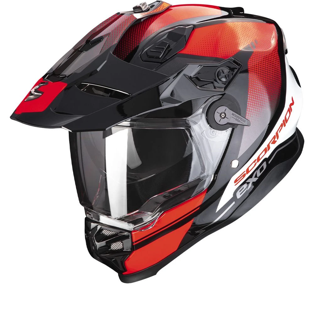 Scorpion ADF-9000 Air Trail Black-Red Adventure Helmet