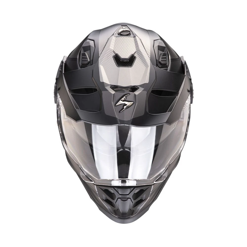 Scorpion ADF-9000 Air Trail Matt Black-Silver Adventure Helmet - Image 3