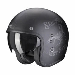 Scorpion Belfast Evo Pique Matt Black-Silver Jet Helmet