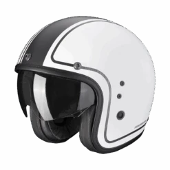 Scorpion Belfast Evo Retrol Matt White-Silver Jet Helmet
