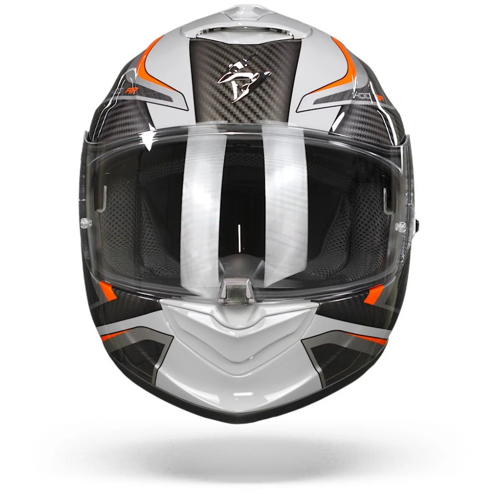 Scorpion EXO-1400 Air Attune Grey-Black-Red Full Face Helmet - Image 2