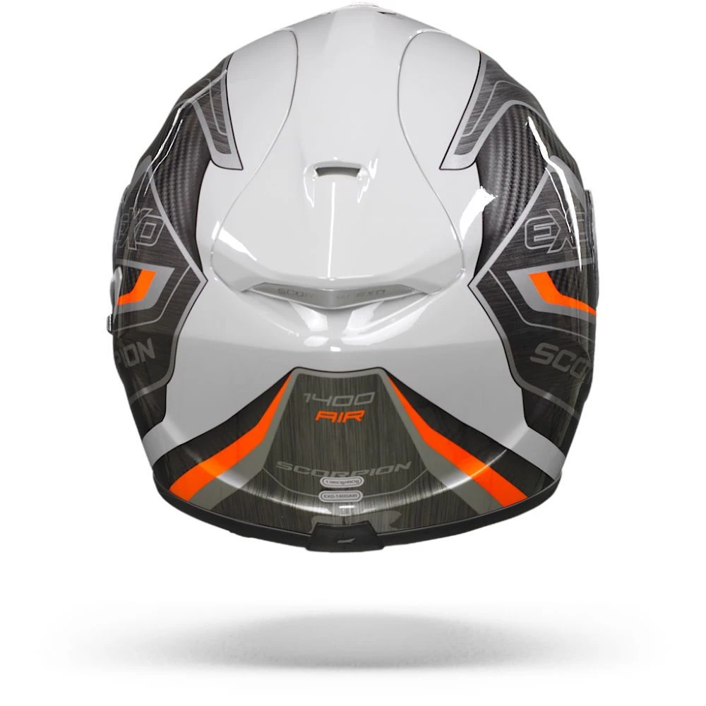 Scorpion EXO-1400 Air Attune Grey-Black-Red Full Face Helmet - Image 5