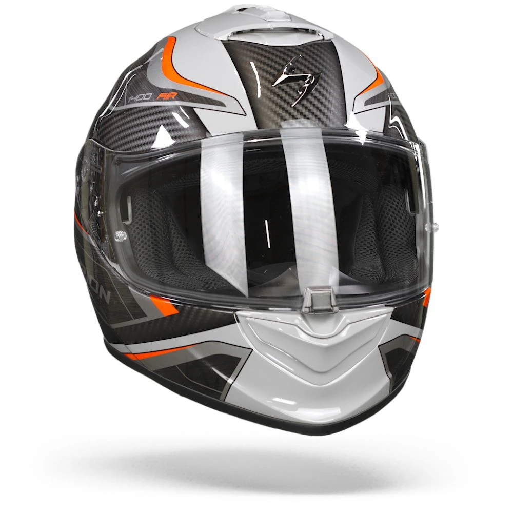 Scorpion EXO-1400 Air Attune Grey-Black-Red Full Face Helmet - Image 3