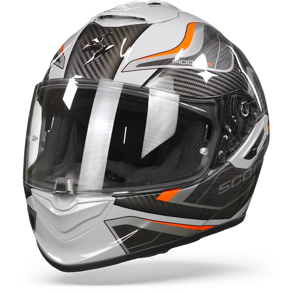 Scorpion EXO-1400 Air Attune Grey-Black-Red Full Face Helmet