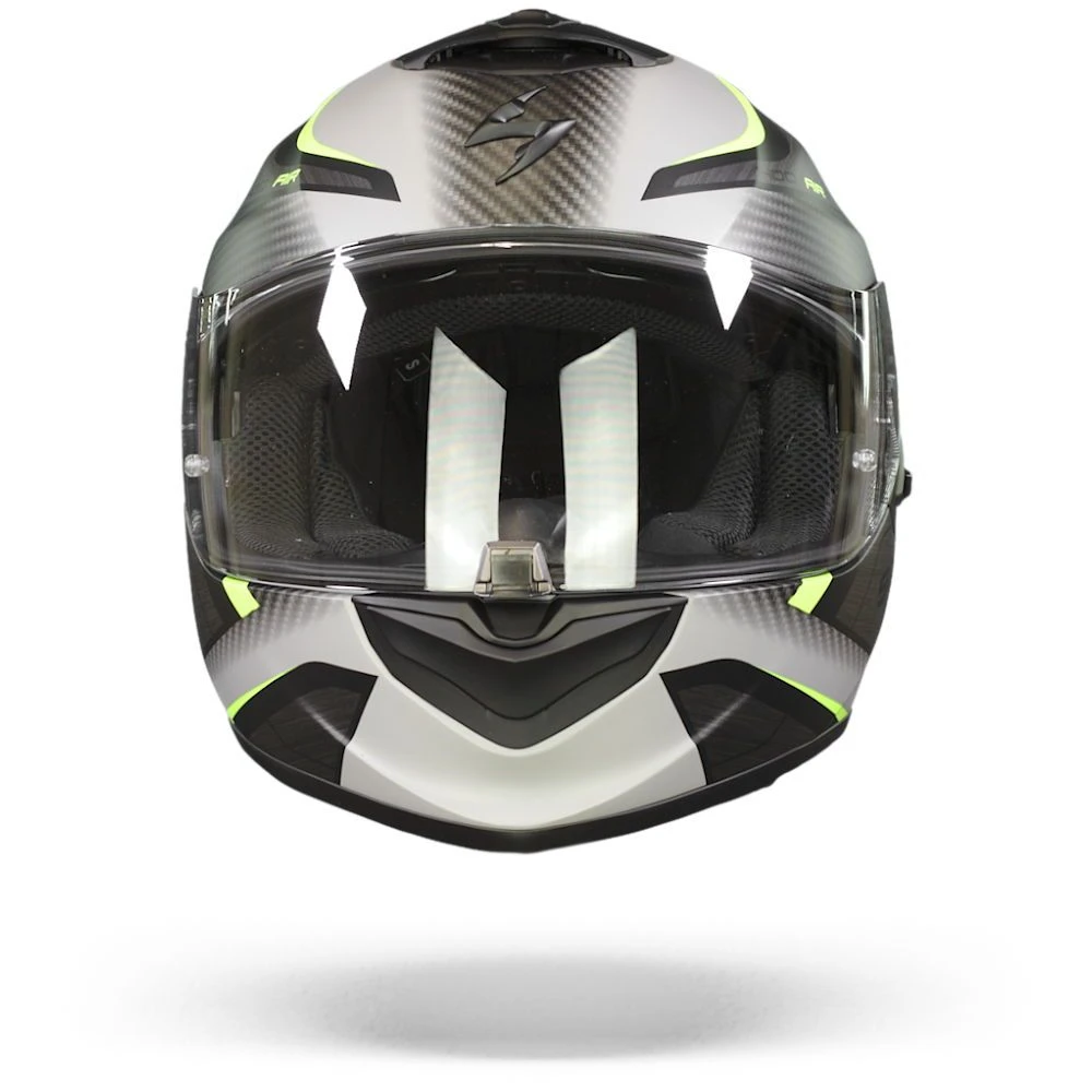 Scorpion EXO-1400 Air Attune Matt Grey-Black-Neon Yellow Full Face Helmet - Image 2
