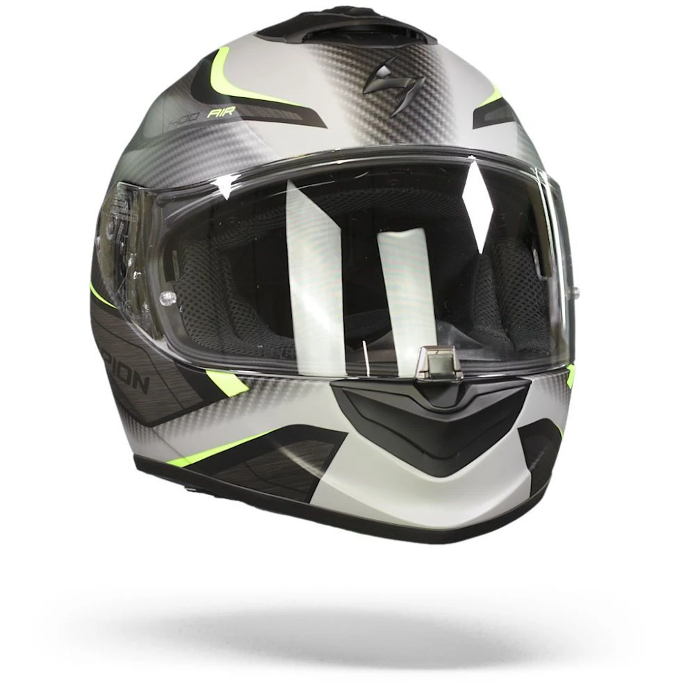 Scorpion EXO-1400 Air Attune Matt Grey-Black-Neon Yellow Full Face Helmet - Image 3